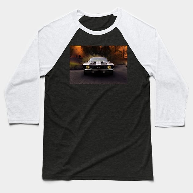 1969 Camaro SS Baseball T-Shirt by hottehue